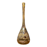 Soliflore vase in tinted glass with marbled decoration Murano Venice