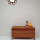 Banc coffre en rotin