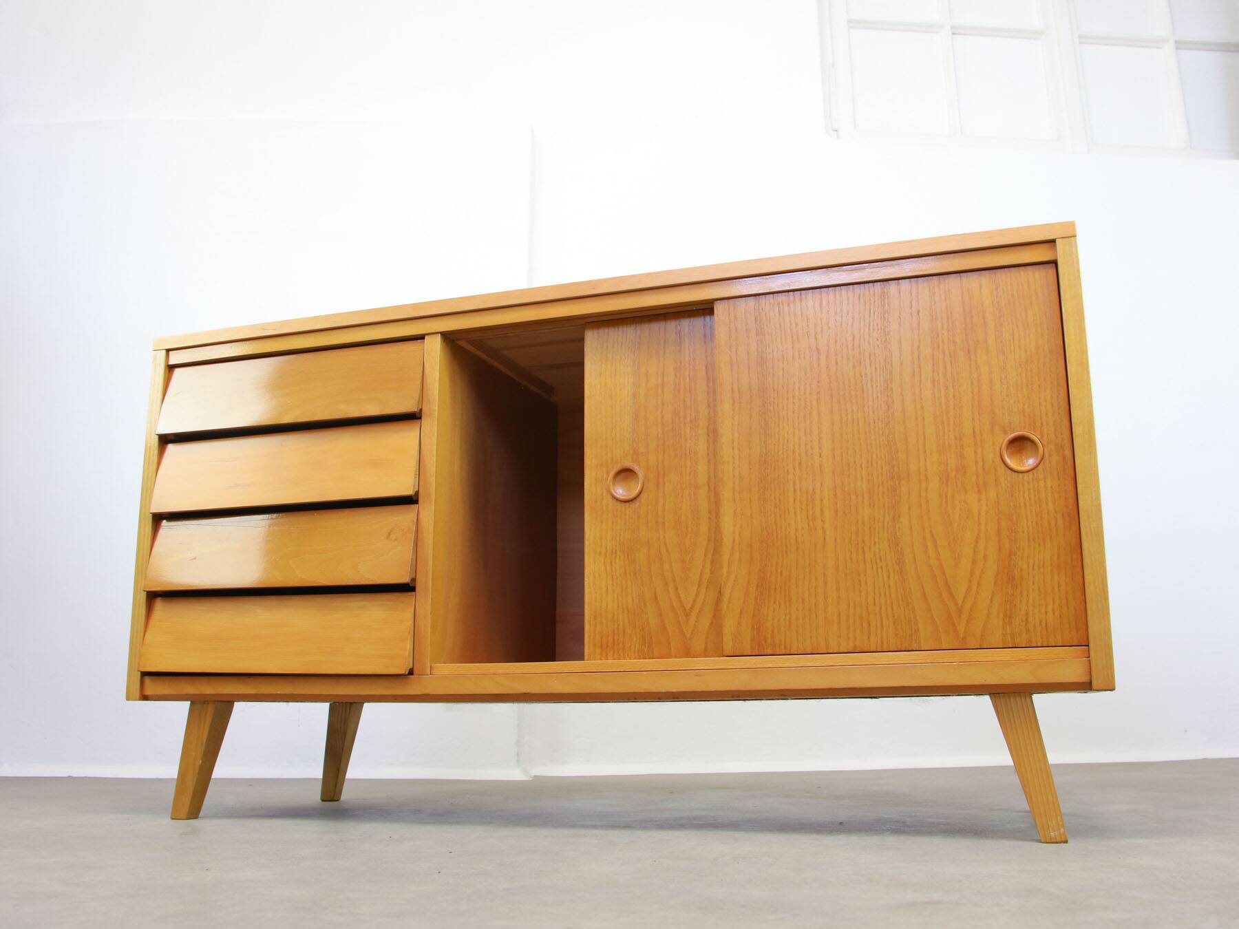 Mid-Century Italian Wooden Sideboard, 1950s