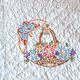 Quilted and embroidered american patchwork 182x193 cm