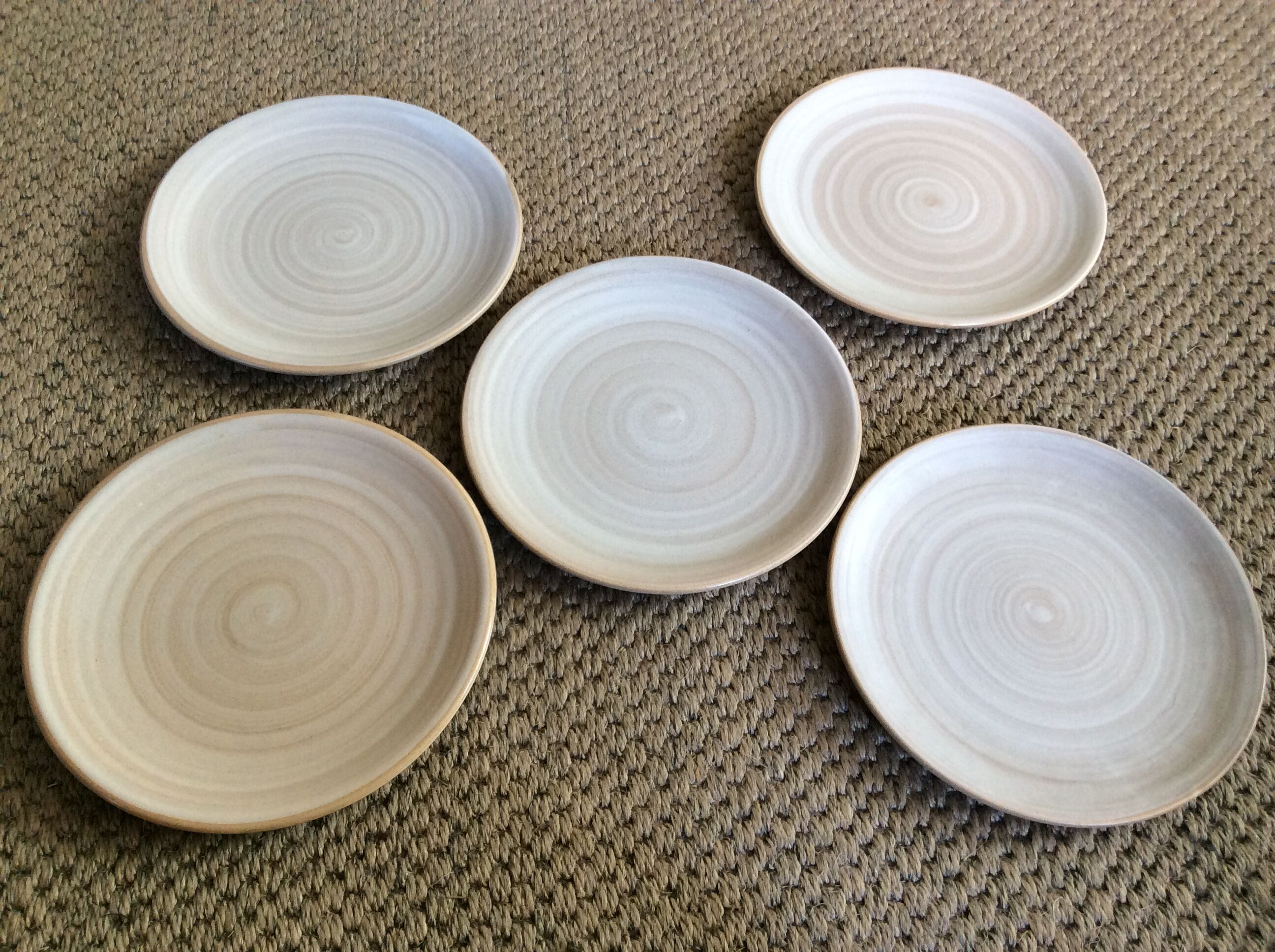 Series of 5 dessert plates
