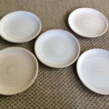 Series of 5 dessert plates