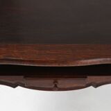 Elegant antique French card table in wood with 2 drawers, ca. 1900