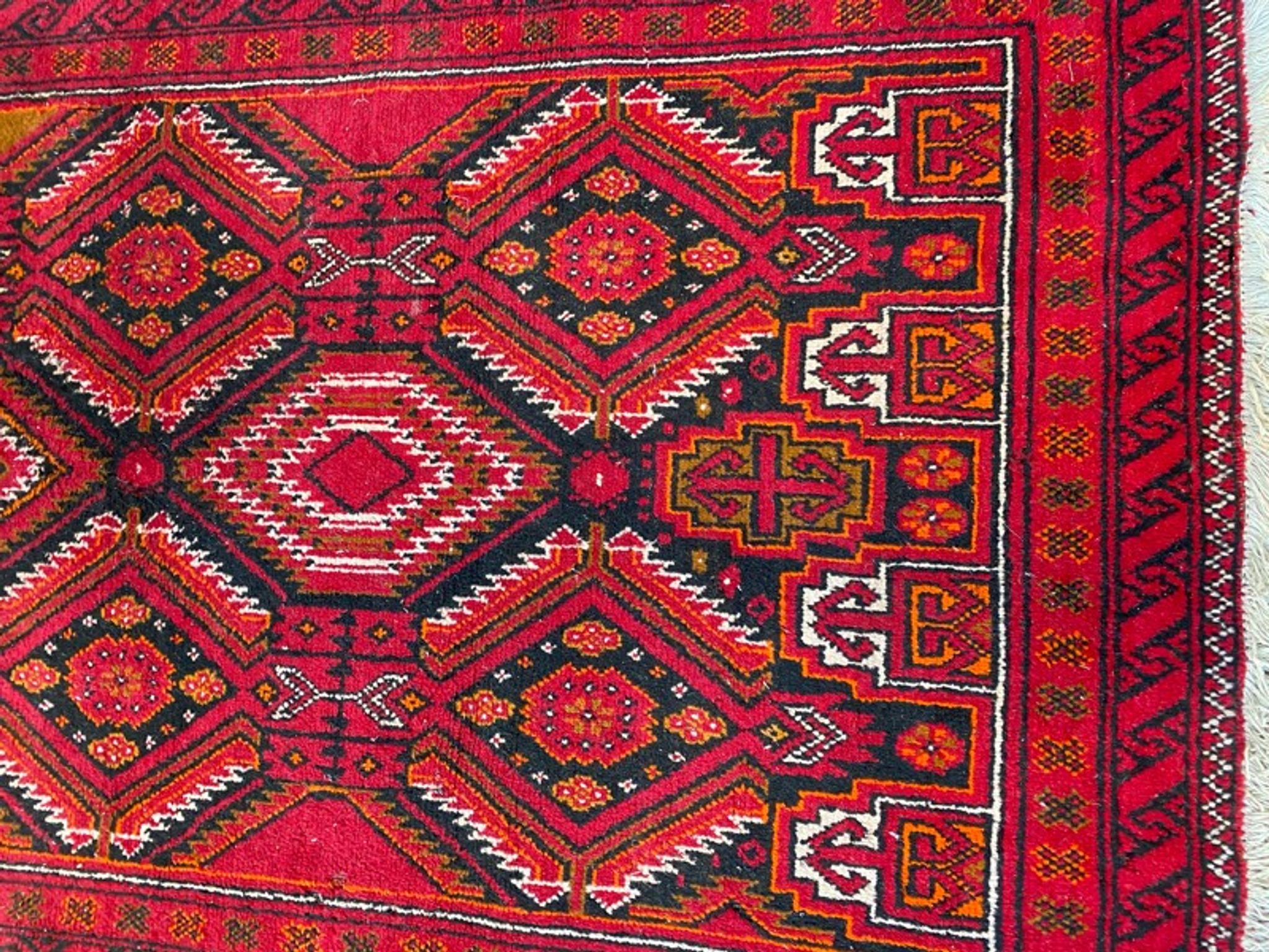 Belutch persian carpet 100x216 cm