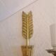 Ancienne paire d'appliques en bronze doré de style empire