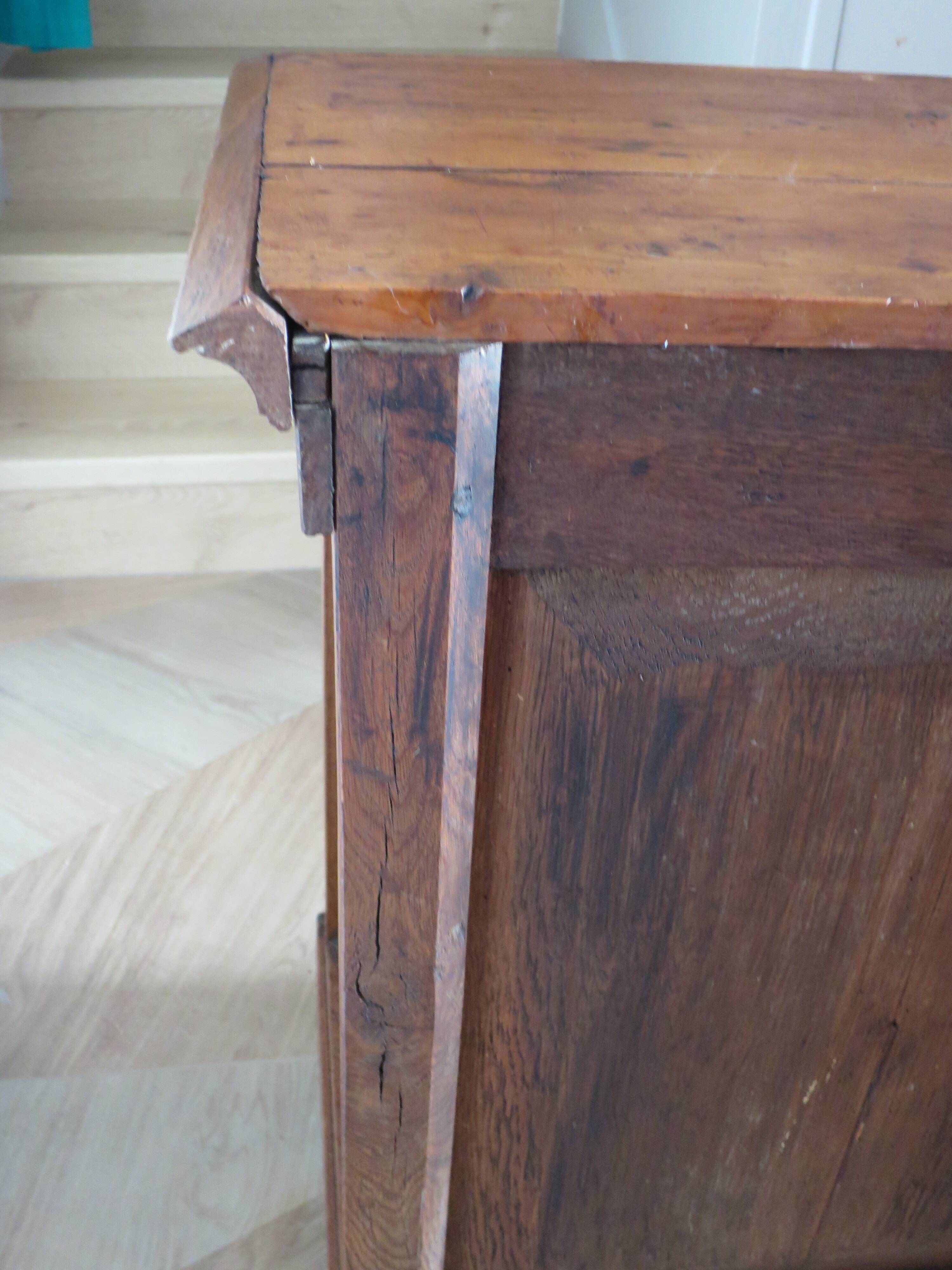 Jam cupboard - small sideboard - light oak stain - Directoire style