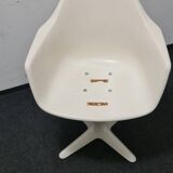 Vintage fiberglass swivel chair by Maurice Burke for Akana