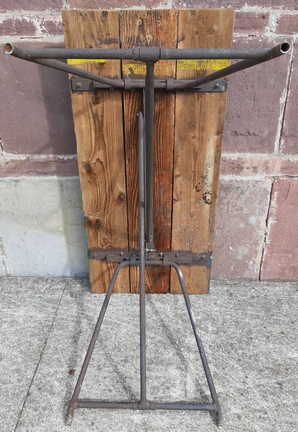 Folding workshop table