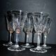 Lot de 5 verres tarn vin rouge 16cm en cristal de saint-louis losange et pointes