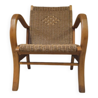 Erich Diekmann rope armchair 1960