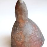 Abstract sculpture by Eric Astoul in sandstone, La Borne