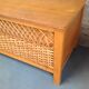 Bench chest wood and rattan vintage toys