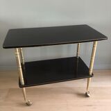 Vintage service table in Formica with wheels