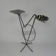 Fifties side table with newspaper rack and COGEBI ORNAMIN parts