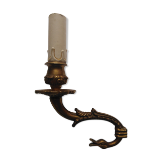 Bronze duck head wall lamp