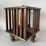 Small rotating desk bookcase