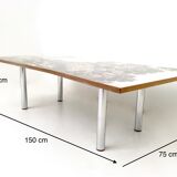 "transepoca" wooden coffee table by carmelo la gaipa, italy 2018