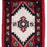 Tapis vintage du Moyen-Orient Hamadan fait main en laine – 40 x 59 cm 1970s