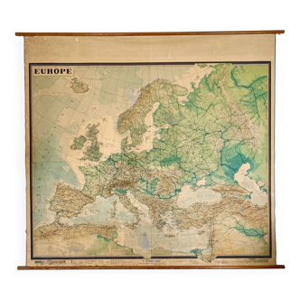 Affiche carte de l'Europe