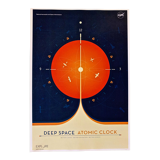 Lithographic printing deep space atomic clock orange