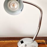 Lamp type chrome metal casserole