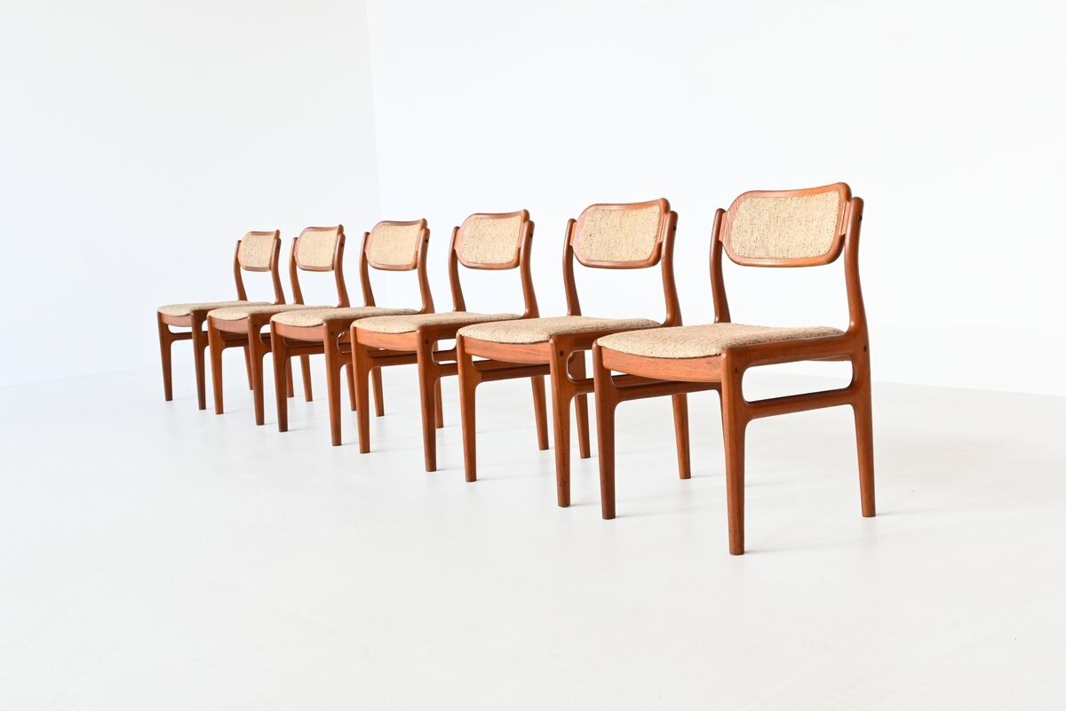 Set de 6 chaises Johannes Andersen Danemark 1960