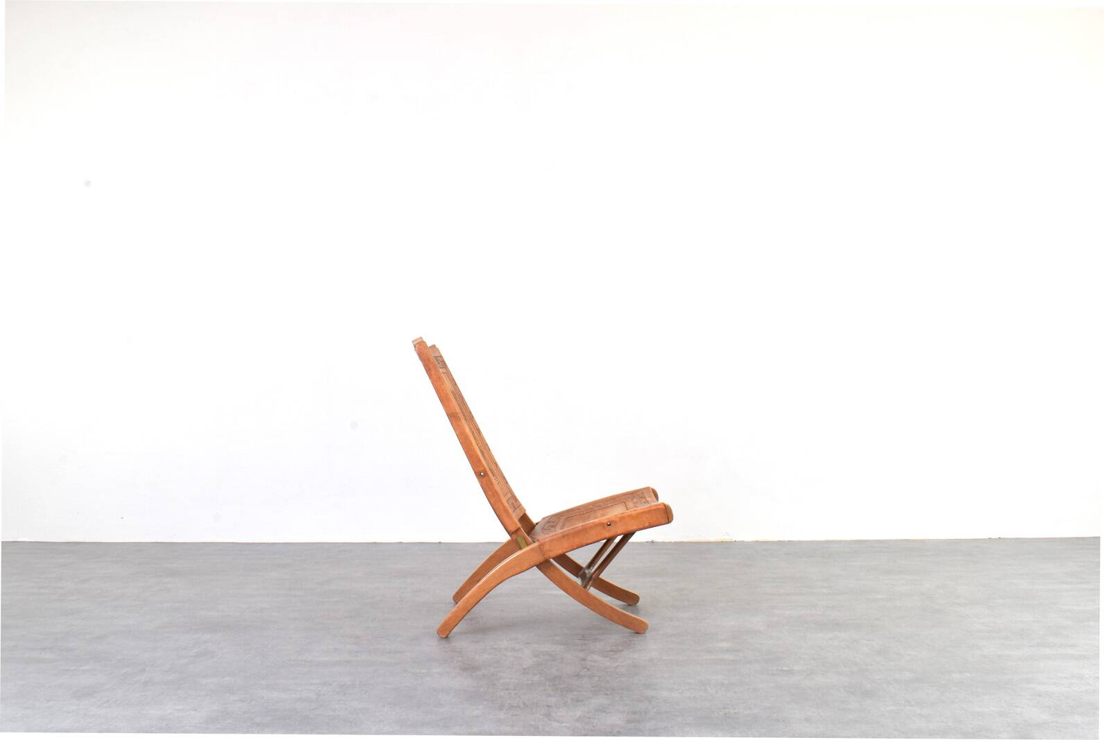 Folding Chair by Ángel Pazmiño for Muebles de Estilo, 1960s.