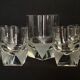 4 Rosenthal crystal whisky glasses + ice bucket + 2 shot glasses