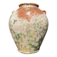 Ancient terracotta pottery jar from the 19th century.
