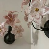 Murano floral wall lights from the 1970s