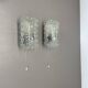 Set of Two "BUBBLE" Tynell Style Glass Wall Light Sconces, Germany, 1970s