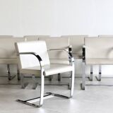A set of eight BRNO chairs by Mies Van Der Rohe, 1980s.