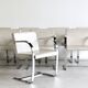A set of eight BRNO chairs by Mies Van Der Rohe, 1980s.