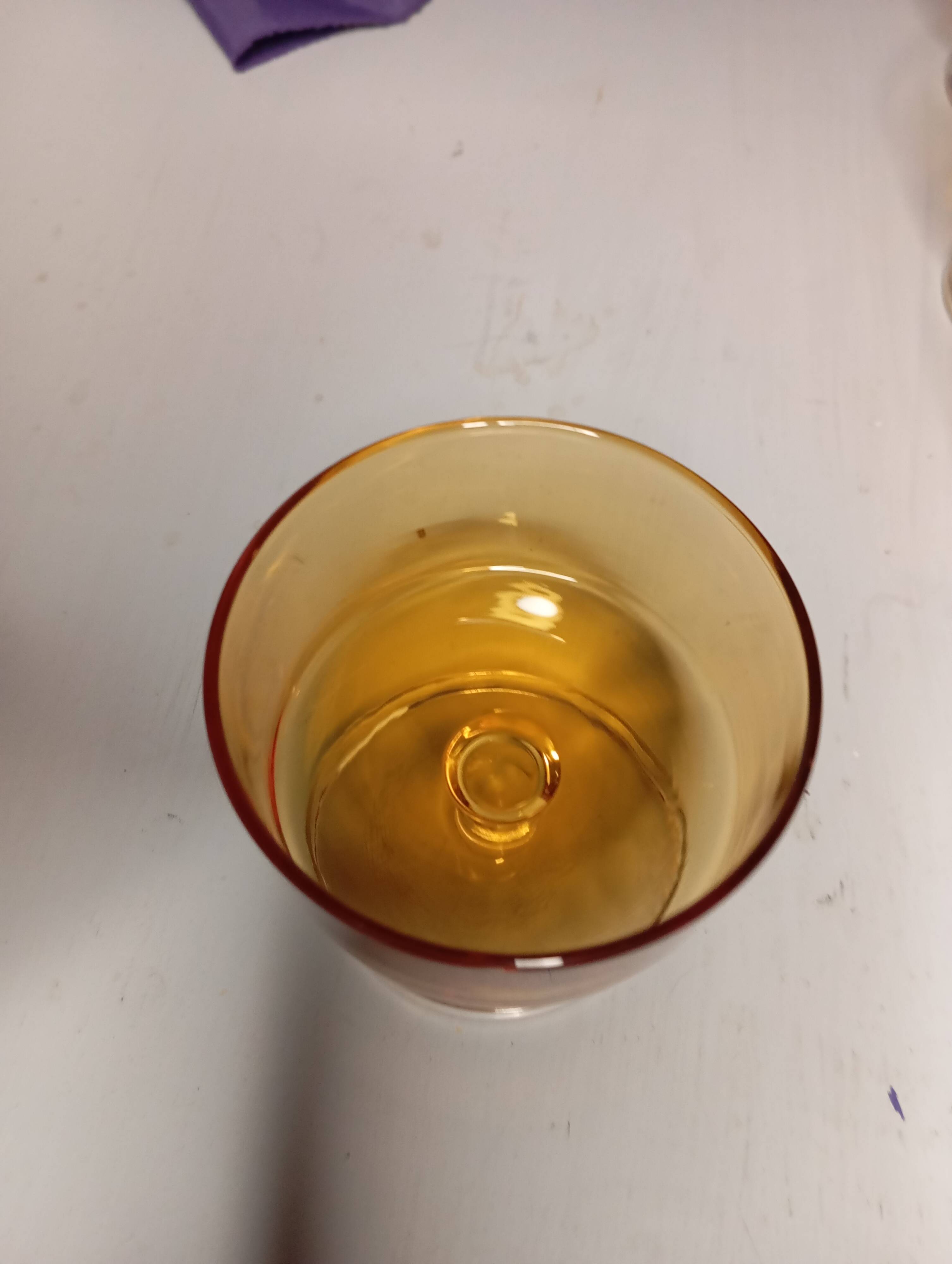 Serie de 12 coupes en verre vintage