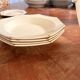 Old Lot Faience Plate Creil Montereau 19th Century Ivory Pearl Decor