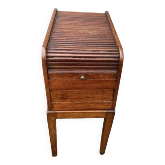 Solid oak office filing cabinet 1930.