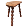 Tabouret ancien tripode en bois