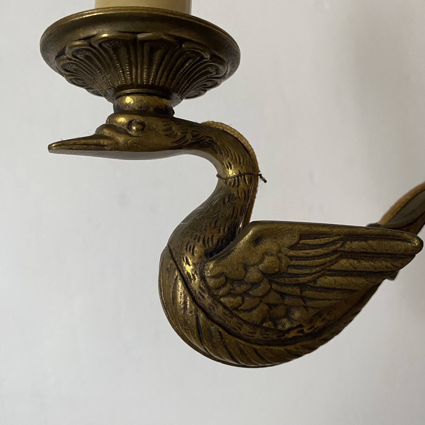 Double fire wall sconces in Empire style