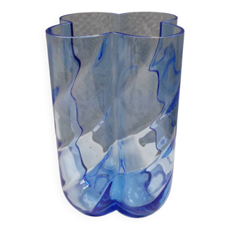 Grand vase en verre d'Anna Ehrner pour Kosta Boda Suède, années 1980.