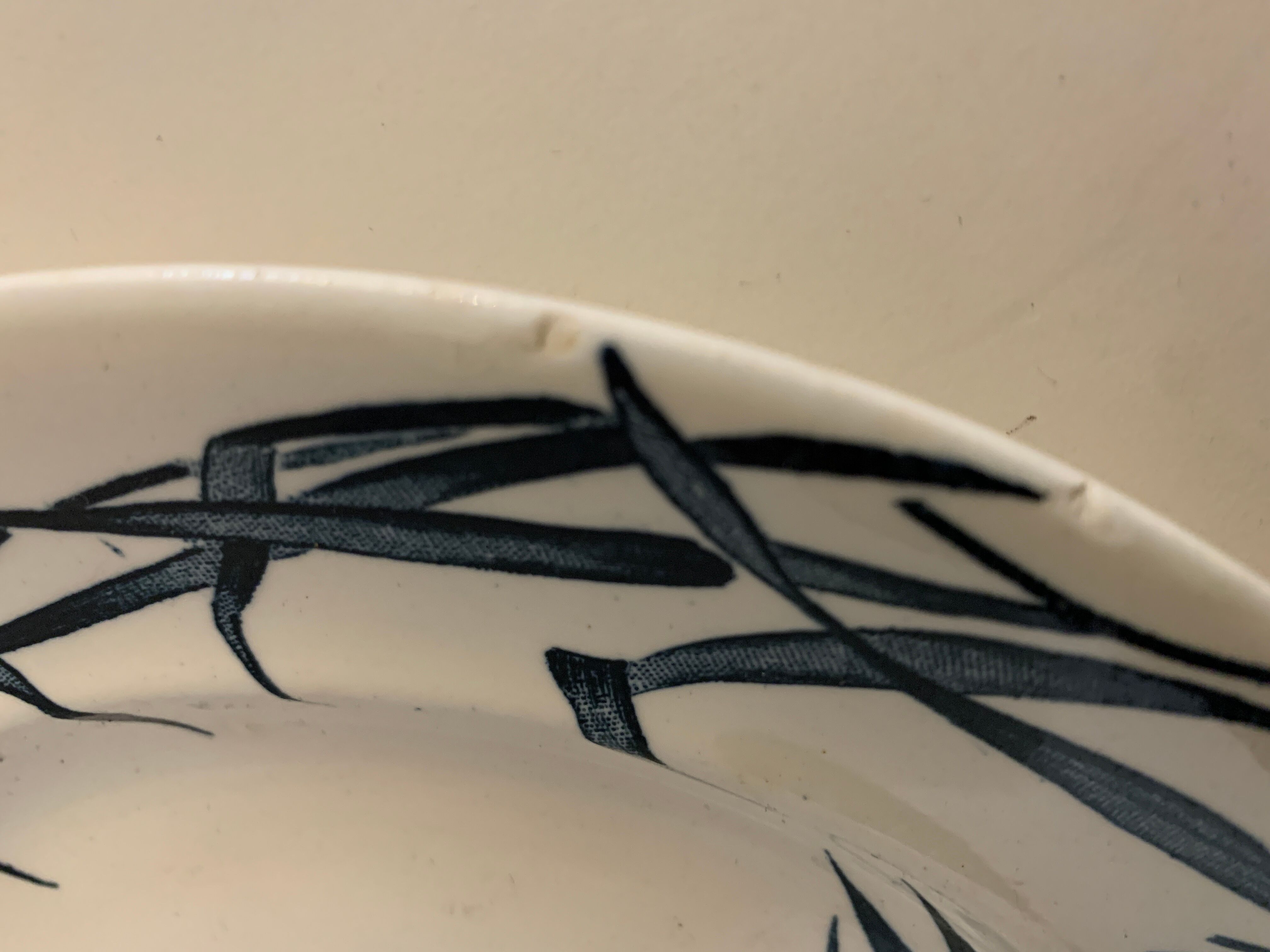 4 Japanese Longwy flat plates