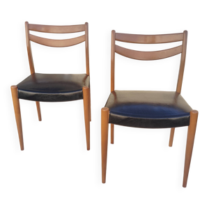 set 2 chaises scandinaves