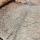 English Howard & Sons style leather sofa – 20th century