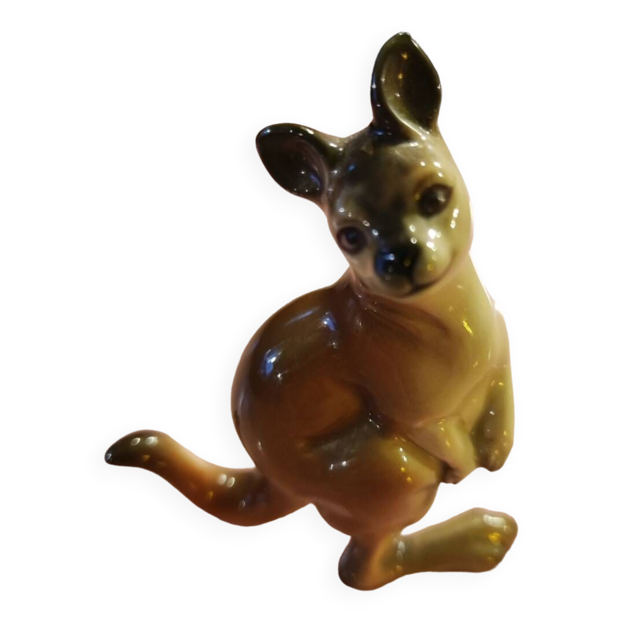 Kangaroo porcelain figurine