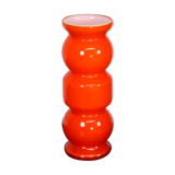 Vintage orange bubble vase 70s
