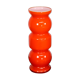 Vase bubble 70s orange vintage