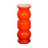 Vase bubble 70s orange vintage