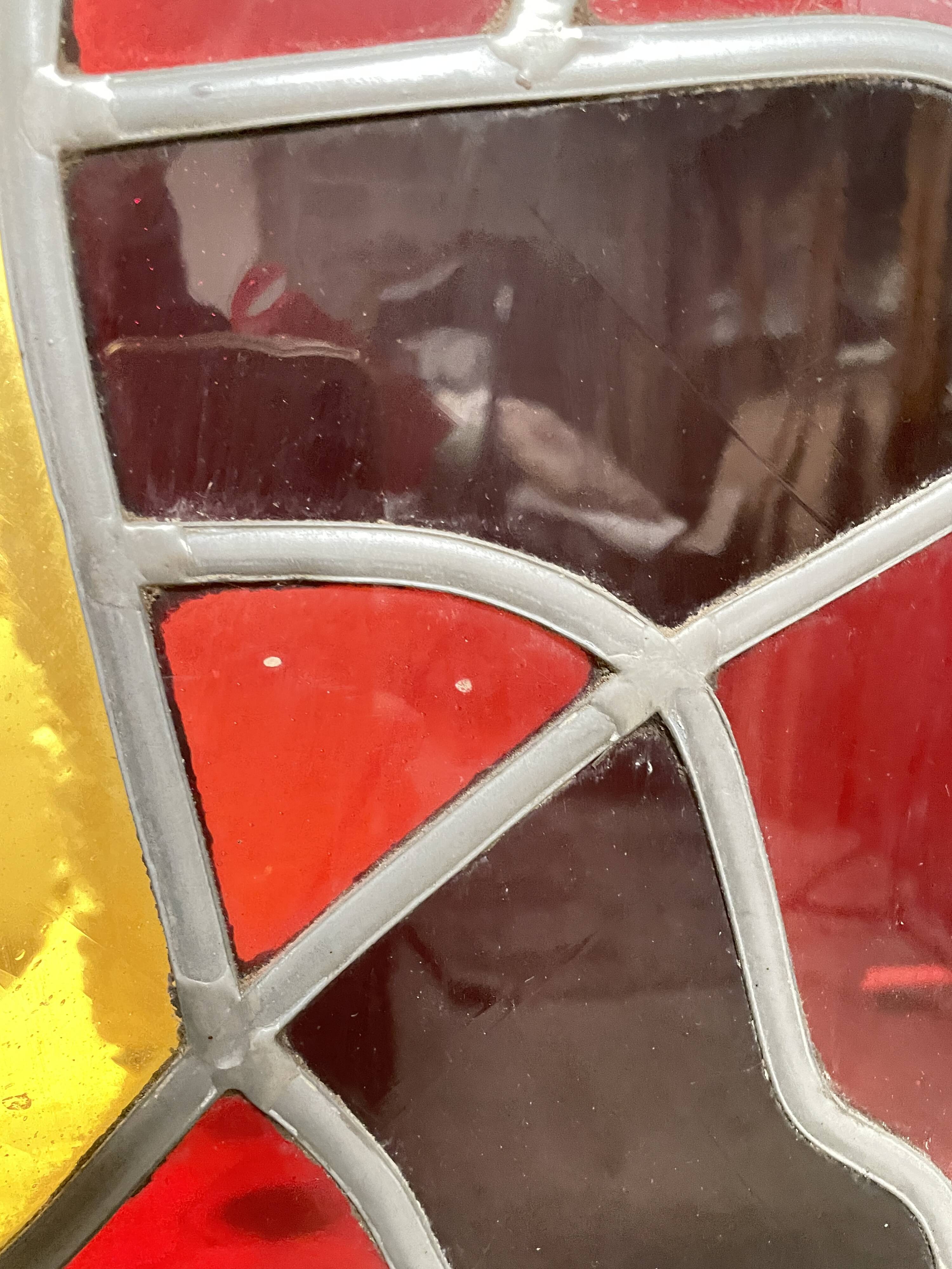 Contemporary art stained glass window by gérard hermet 280x160cm - maison lorin in char