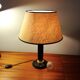 Midcentury leather lamp