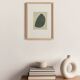 Abstract painting on M650 paper, signed Eawy
