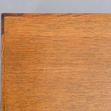 Dutch art deco oak writing table 1930s